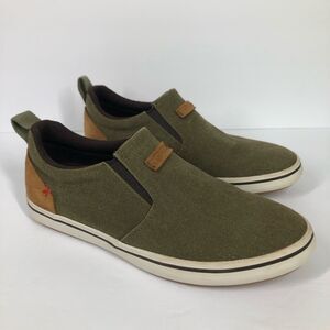 XTRATUF Men's Canvas Sharkbyte Deck Shoe Burnt Olive Size 9